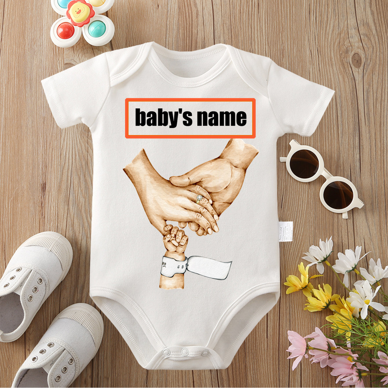 Baby Clothing Name - Custom Text (Baby's Name) Jumpsuit New