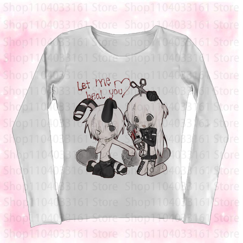 Baby Y2K Clothing - Anime Girl Y2k T-shirt Gothic Baby