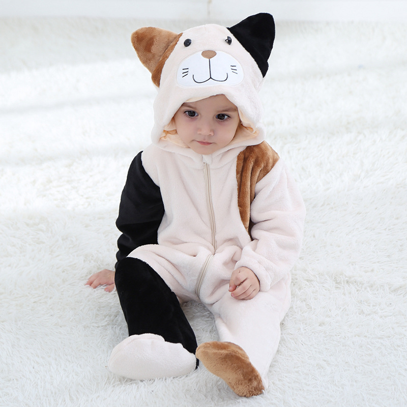 Baby Clothing Zip - Animal Cat Newborn Baby Clothes Bodysuit