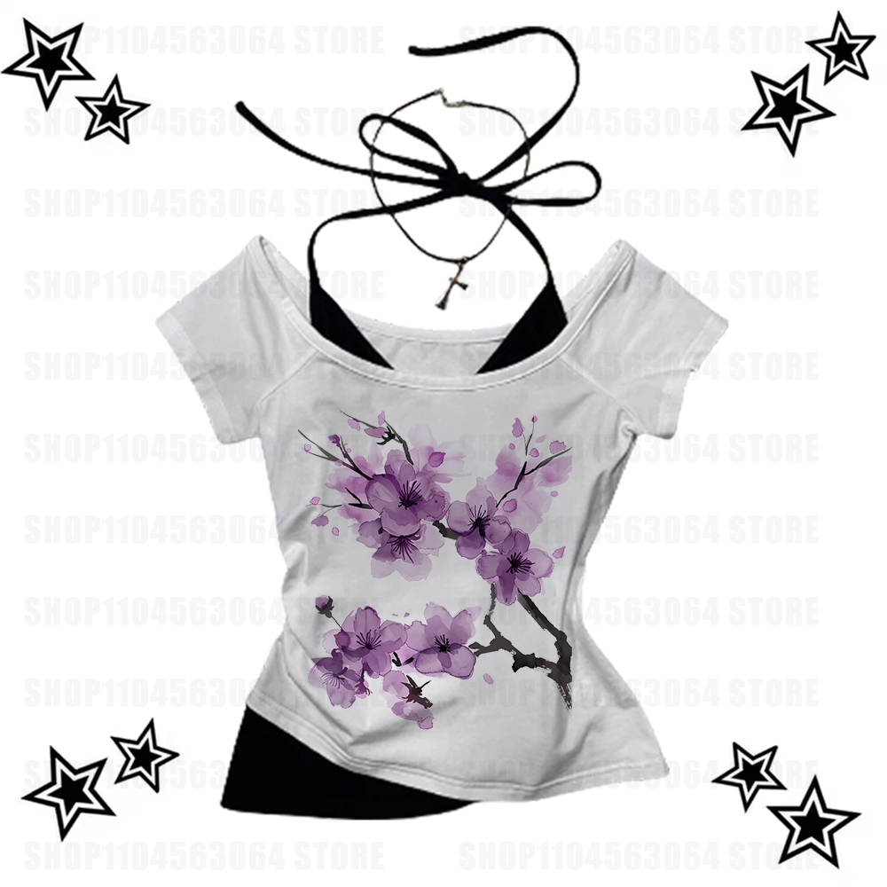 Baby Y2K Clothing - Women's Corset Graphics Print Clothes Vintage