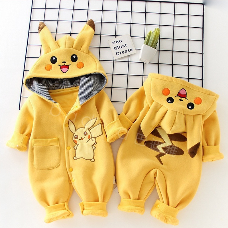 Baby Clothing Discount - Cartoon Pocket Monsters Baby Pyjamsa Newborn