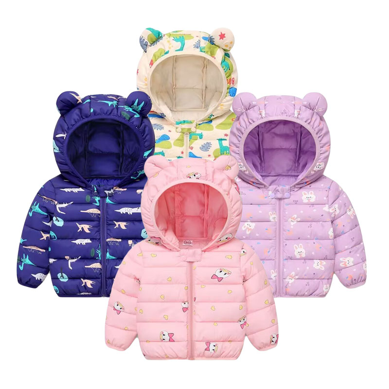 Baby Clothing Zip - Children's Cotton Coat Baby Cartoons Down