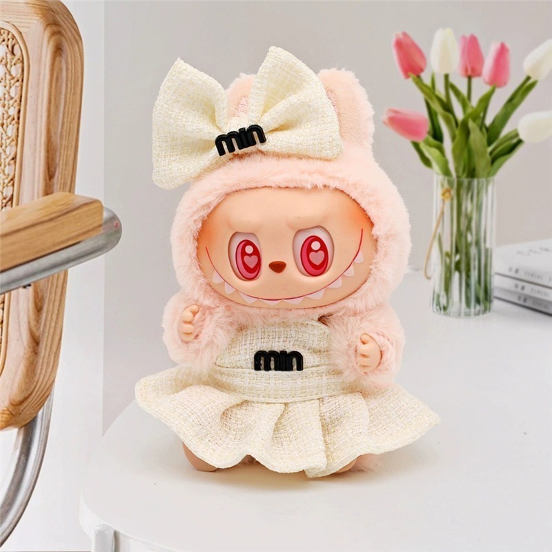 15 17cm For Labubu Doll Korean - Baby Clothing Unisex 评论和价格