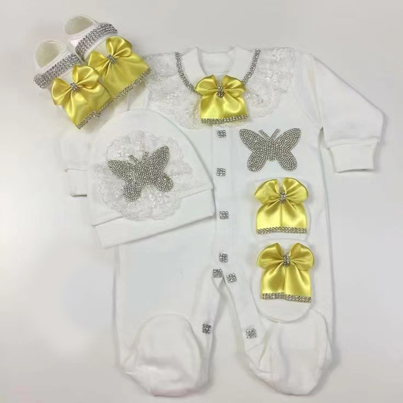 4pcs Welcome Home Romper Baby  - Baby Clothing Name 评论和价格