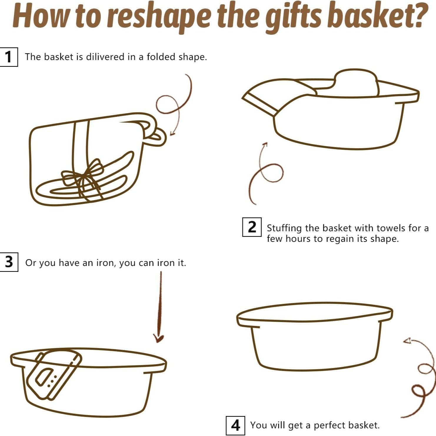 Woven Basket with Gift Bags, R - Baby Clothing Basket 评论和价格