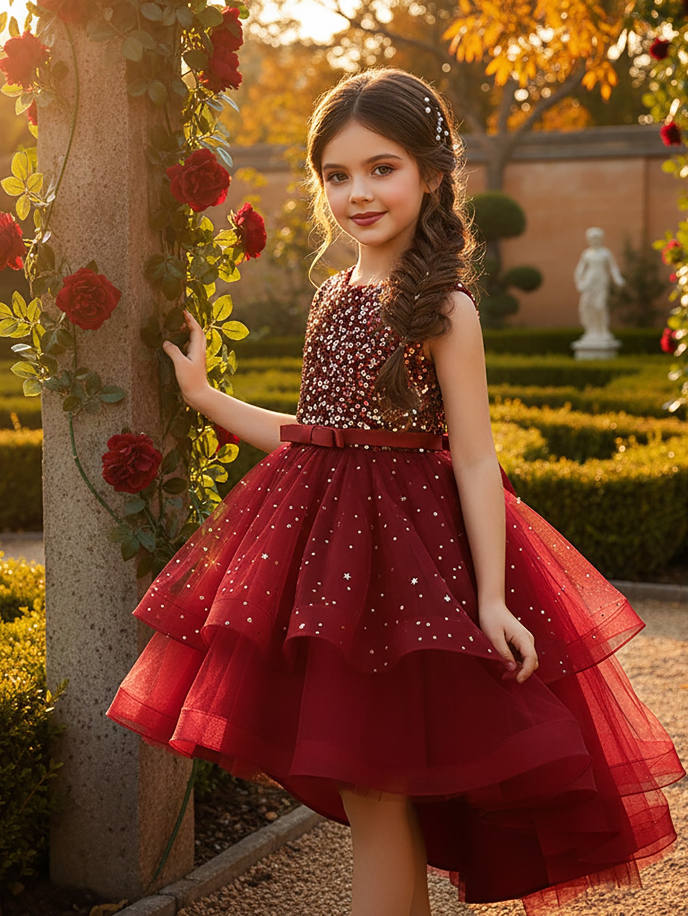 Baby Girl Princess Floral Sequ - Baby Clothing Discount 评论和价格