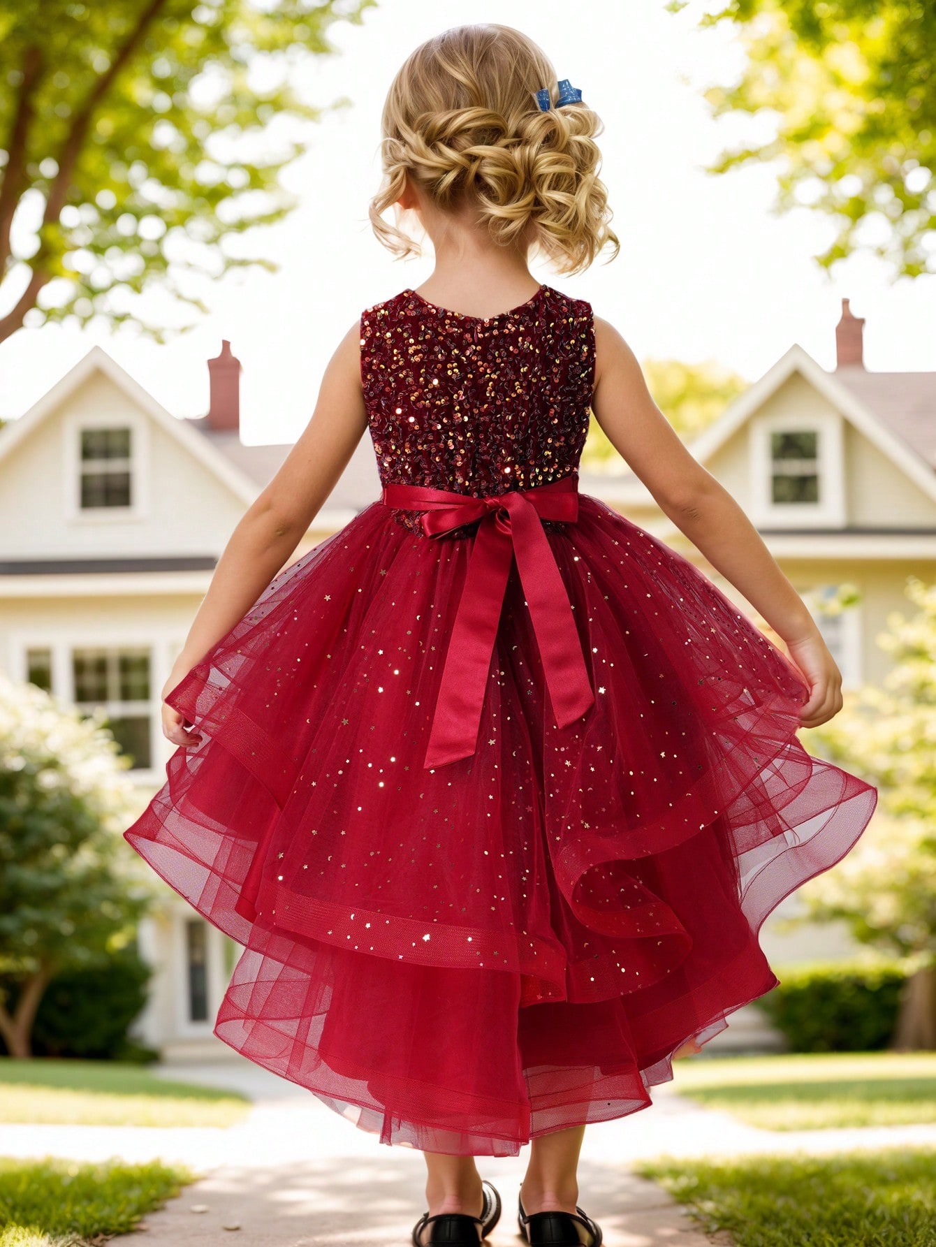 Baby Girl Princess Floral Sequ - Baby Clothing Discount 评论和价格