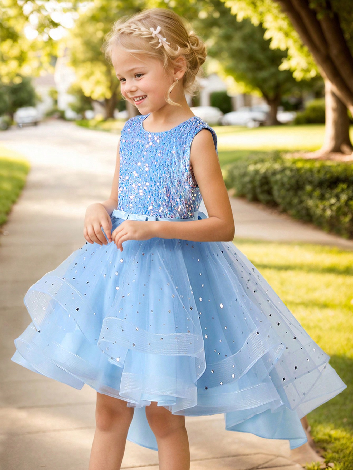 Baby Girl Princess Floral Sequ - Baby Clothing Discount 评论和价格