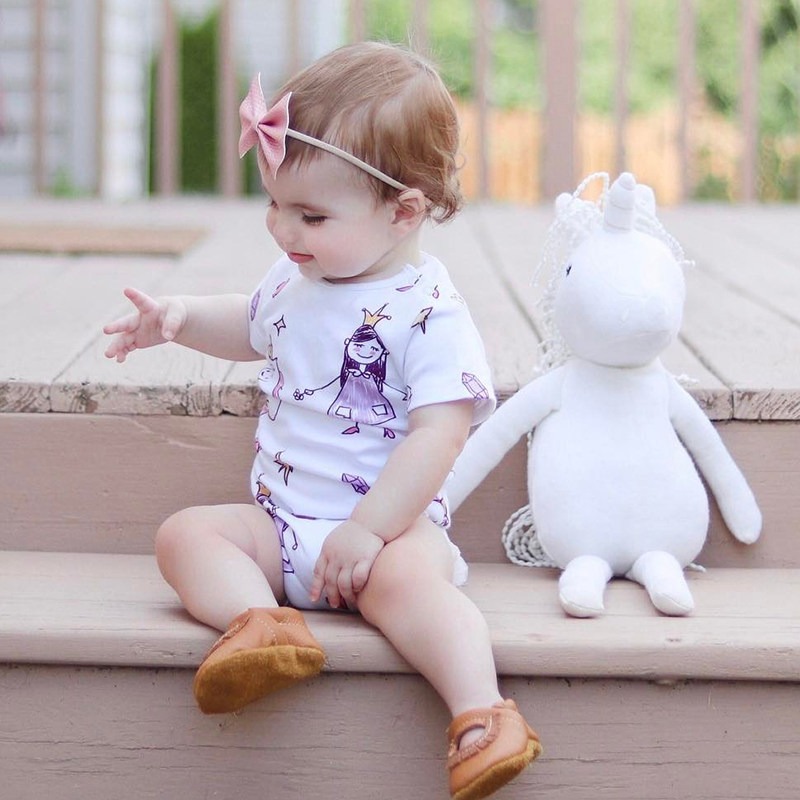 Baby Bodysuit Short Sleeve Sum - Baby Clothing Zip 评论和价格