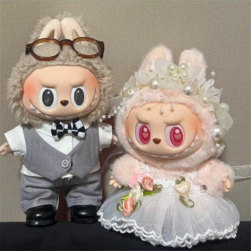 15 17cm For Labubu Doll Weddin - Baby Clothing Unisex 评论和价格