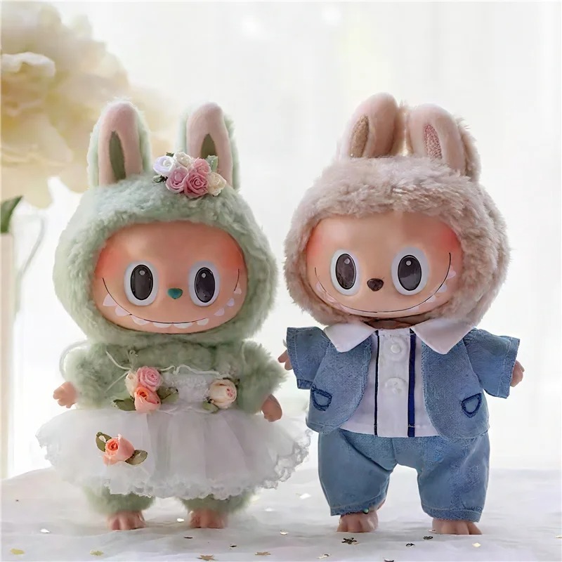 15 17cm For Labubu Doll Weddin - Baby Clothing Unisex 评论和价格