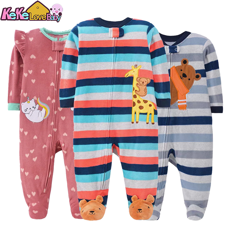 Winter Baby Boy Girl Rompers C - Baby Clothing Zip 评论和价格