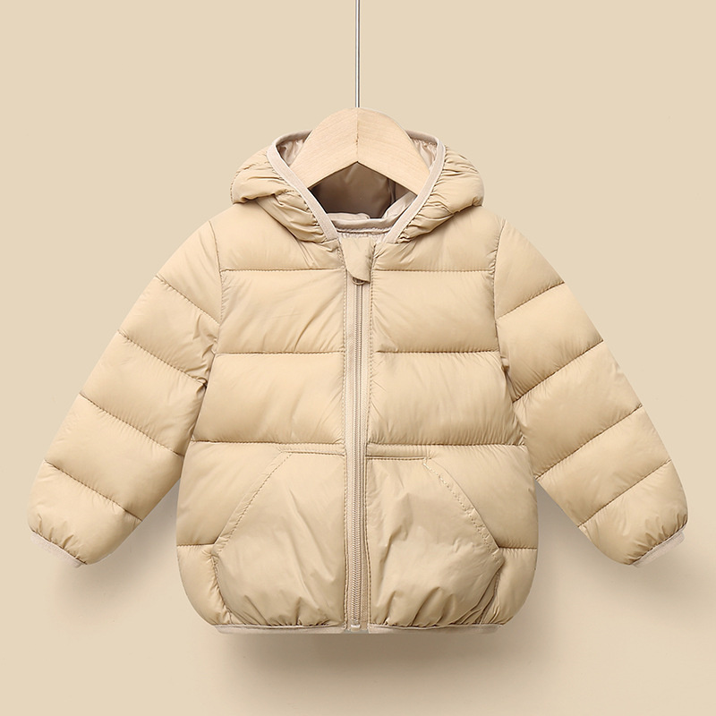 Children's Down Coat Girls Hoo - Baby Clothing Zip 评论和价格