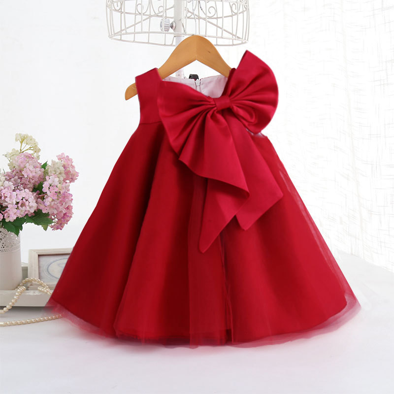Summer Big Bow Baby Girl Dress - Baby Clothing Discount 评论和价格