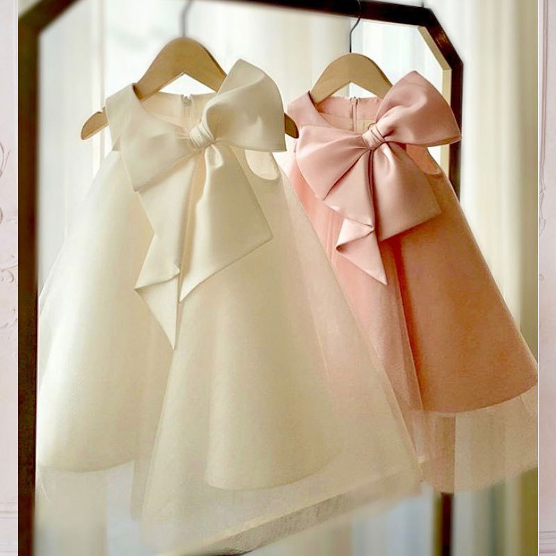 Summer Big Bow Baby Girl Dress - Baby Clothing Discount 评论和价格