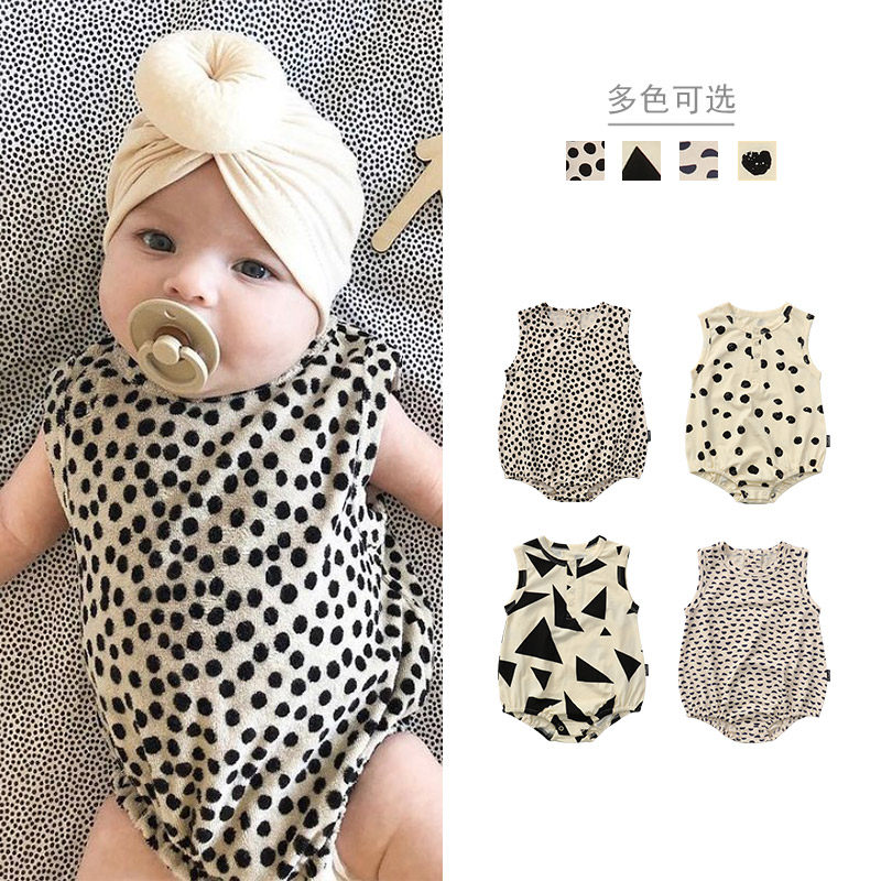 Nordic Style Leopard Print Bab - Baby Clothing Zip 评论和价格
