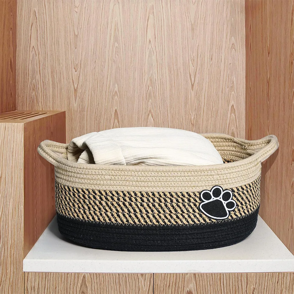 Pet Toy Storage Basket with Ha - Baby Clothing Basket 评论和价格
