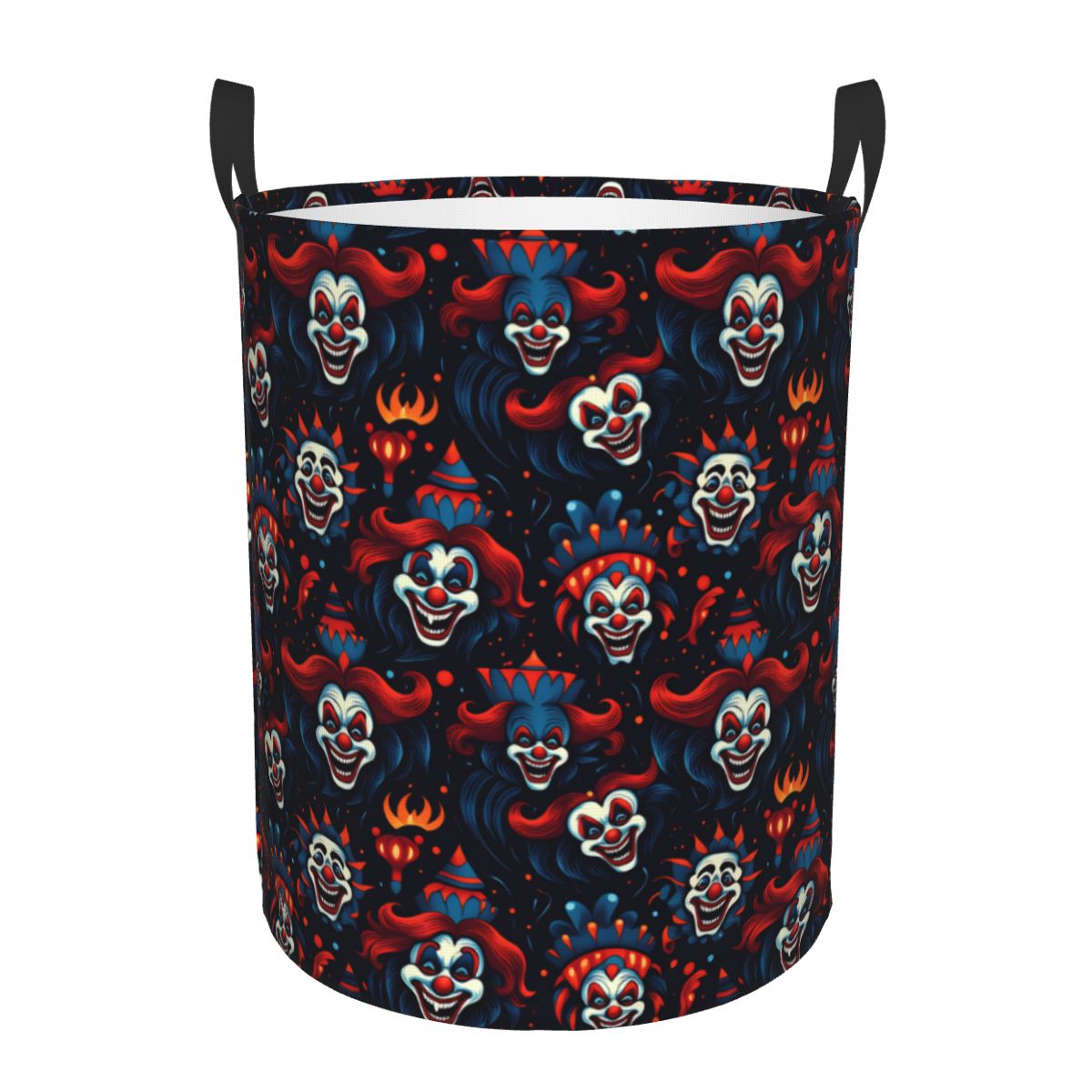 Halloween Red Blue Evil Clown  - Baby Clothing Basket 评论和价格