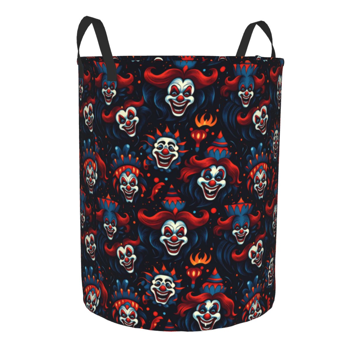 Halloween Red Blue Evil Clown  - Baby Clothing Basket 评论和价格