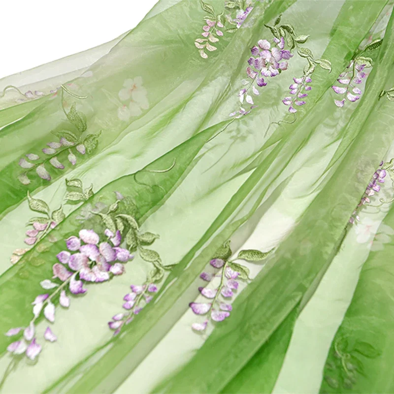 Wisteria Embroidery Fabric DIY - Baby Clothing Embroidery 评论和价格