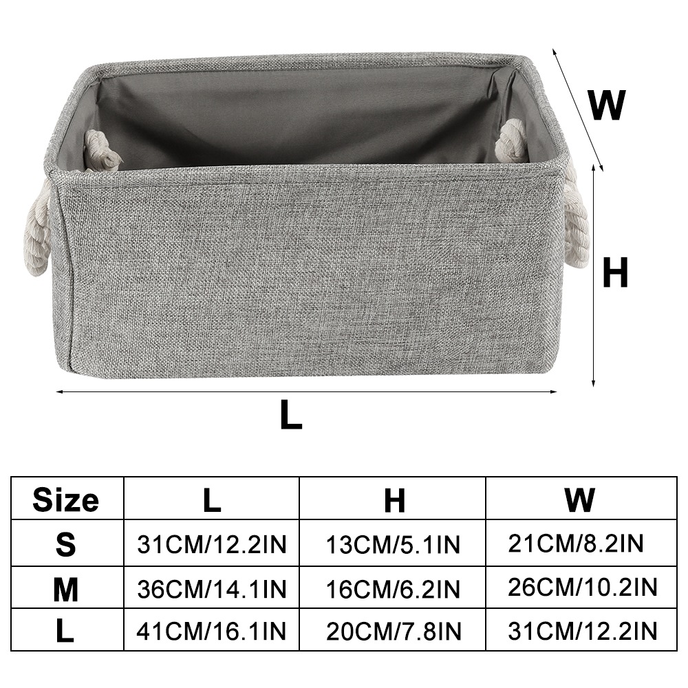 Linen Storage Basket With Hand - Baby Clothing Basket 评论和价格
