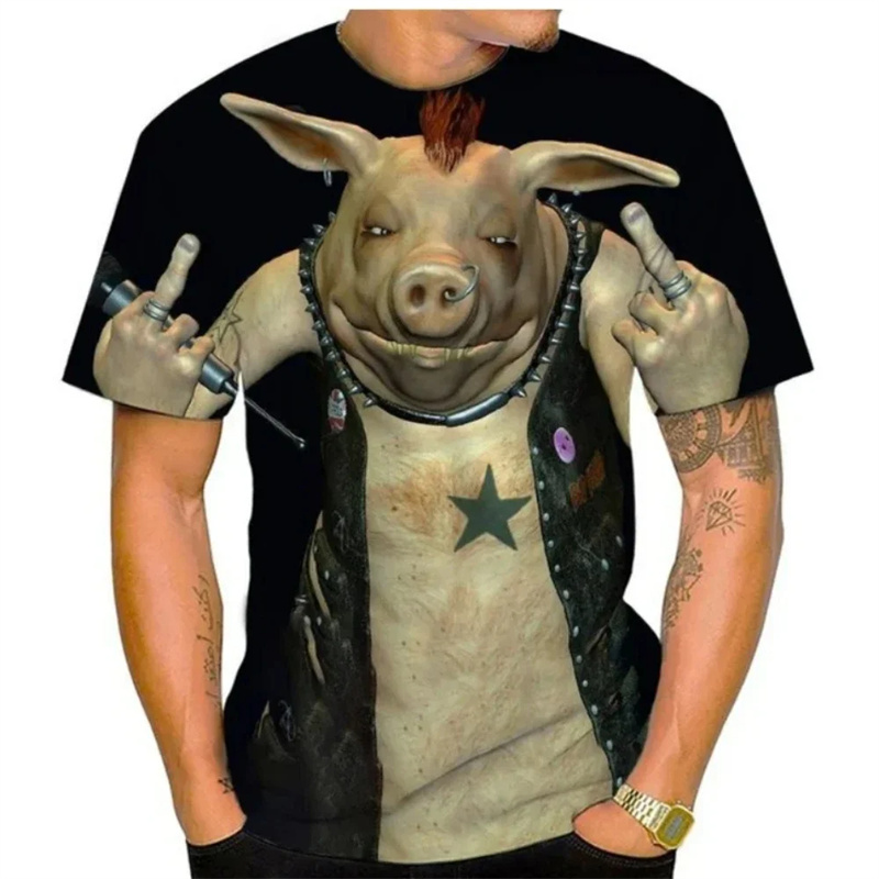 Summer Men T-shirt Summer 3D P - Baby Y2K Clothing 评论和价格