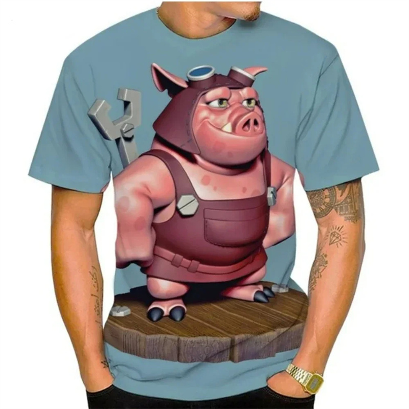 Summer Men T-shirt Summer 3D P - Baby Y2K Clothing 评论和价格
