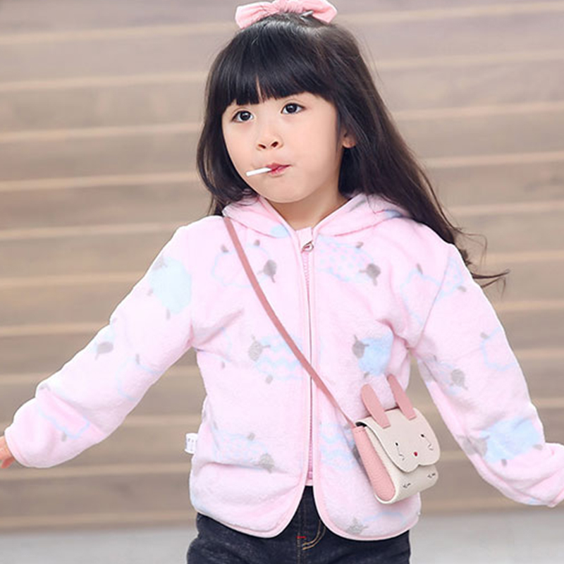 Children Flannel Jacket Autumn - Baby Clothing Zip 评论和价格